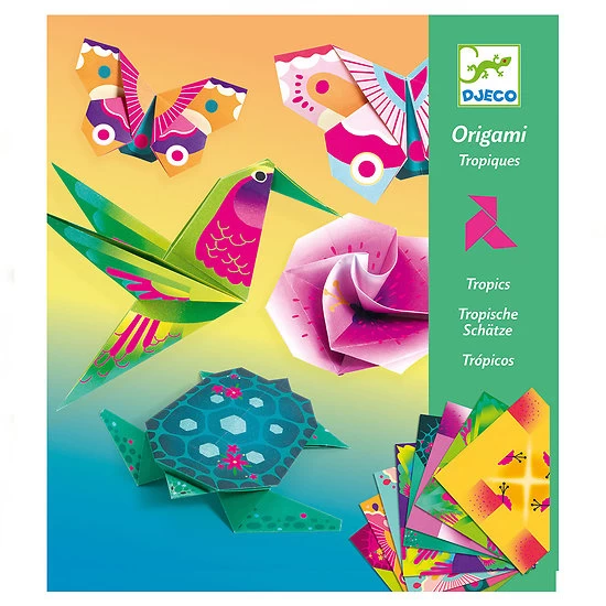 24 Feuilles Papiers Origami Tropiques - 20x20cm 6 24 Feuilles Papiers Origami Tropiques - 20x20cm – Image 4