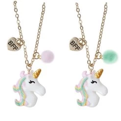 Lot De 2 Colliers D'amitié Enfant Bff - Best Friend Forever - Licorne