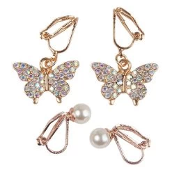 Lot De 2 Boucles D'oreilles Clip Fantaisie Enfant - Perle Et Papillon 7 Lot De 2 Boucles D'oreilles Clip Fantaisie Enfant - Perle Et Papillon -Petits Trésors Soldes p 4358 supp 2 220401110959