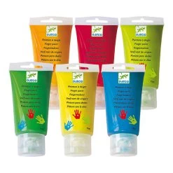 Peinture Des Petits - 6 Tubes De Peinture &agrave; Doigts -Petits Trésors Soldes p 4388 supp 2 220405104401