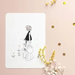 Carte Postale Double Jolie Maman