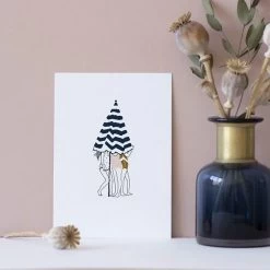 Carte Postale Double Les Petits Secrets