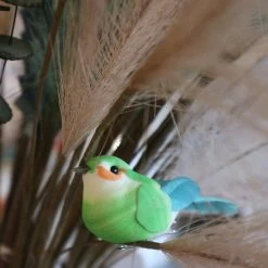 Petit Oiseau Décoratif à Clipser Vert 9 Petit Oiseau Décoratif à Clipser Vert -Petits Trésors Soldes p 4460 supp 3 220422154113