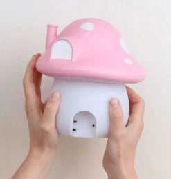 Veilleuse Enfant Maison Champignon Rose - A Little Lovely Company