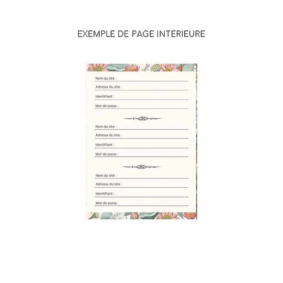 Carnet à Mots De Passe Bananier - Gwenaëlle Trolez Créations 4 Carnet à Mots De Passe Bananier - Gwenaëlle Trolez Créations – Image 2