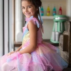D&eacute;guisement Robe Et Ailes De F&eacute;e Arc-en-ciel - 5/6 Ans -Petits Trésors Soldes p 4701 supp 3 221107183055