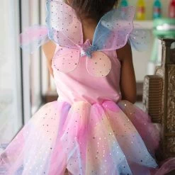D&eacute;guisement Robe Et Ailes De F&eacute;e Arc-en-ciel - 5/6 Ans -Petits Trésors Soldes p 4701 supp 4 221107183056