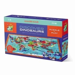 Puzzle 100 Pi&egrave;ces Et Figurines - Dinosaures