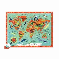 Puzzle 100 Pi&egrave;ces Et Figurines - Dinosaures -Petits Trésors Soldes p 4727 supp 2 221110163651