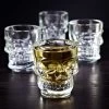 Verre &agrave; Shot T&ecirc;te De Mort - Lot De 4 - 6x5cm Skull Shot Glasses -Petits Trésors Soldes p 4860G 221129180109