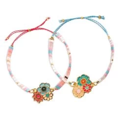 Duo De Bracelets &agrave; Fabriquer - Tila Et Fleurs -Petits Trésors Soldes p 4973 supp 2 221217174031
