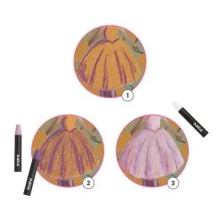 Crayons De Cire Inspired By Ballerines - Degas -Petits Trésors Soldes p 5038 supp 3 221223160305