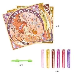 Tableaux &agrave; Pailleter Inspired By Divines - Mucha -Petits Trésors Soldes p 5039 supp 2 221223160542