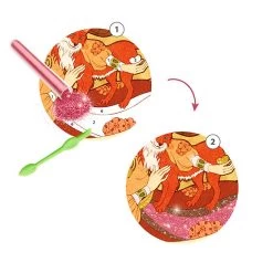 Tableaux &agrave; Pailleter Inspired By Divines - Mucha -Petits Trésors Soldes p 5039 supp 4 221223160544