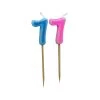 Bougie Chiffre 7 - Rose Ou Bleu 1 Bougie Chiffre 7 - Rose Ou Bleu -Petits Trésors Soldes p 830G 141001145325